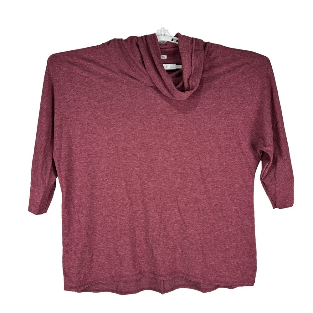 Maurices Womens Cowl Neck 3/4 Sleeve Top Size 1X Mauve